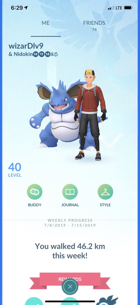 TNComicsTCG's tweet photo. Finally hit #TL40 yesterday!!! #pokemongo #EnteiDay #level40 #pokemon https://t.co/V6IQiS1HJC