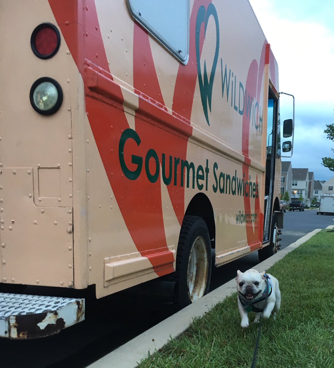 Cuteness Overload! 🚚🐶 Oh, and the puppy is cute, too.
🤣 #wildwich #foodtruck #dogsofinstagram
Photo Credit 📸 <a href="/acherry13/">Amy Cherry</a> 
wildwich.com
