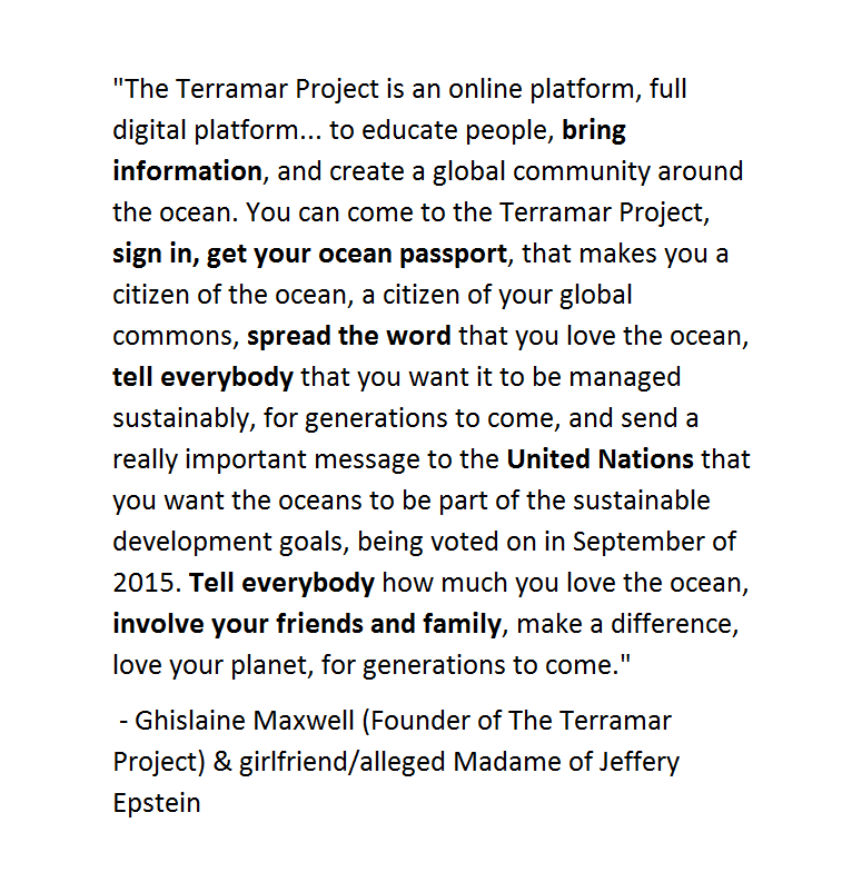 Knowing now what we didn't know then, this is sounding a bit like a data mining operation for environmental activism indoctrinated youth....