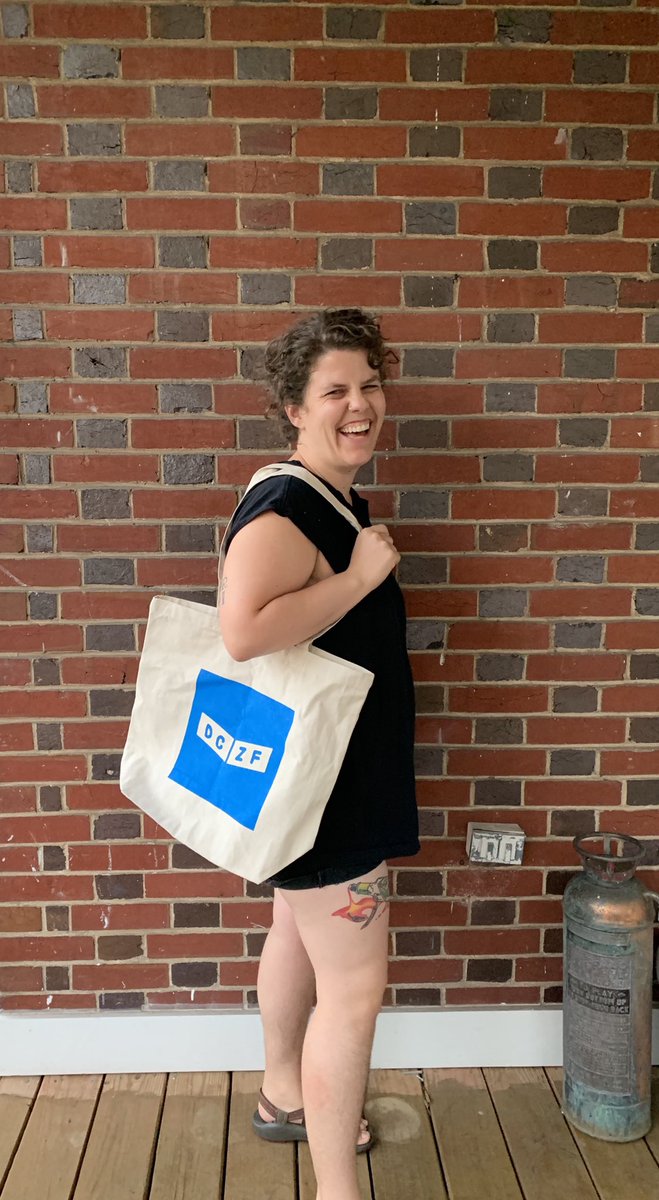 DCzinefest's tweet photo. For the first time ever, weโll have official #DCZF tote bags for sale at the fest this Saturday ๐ฅ theyโre sturdy, cute, and appropriate for standing beside trendy brick walls, urban gardens, etc. $8-12 sliding scale. You should totes grab one ๐ https://t.co/l5feZb1Mic