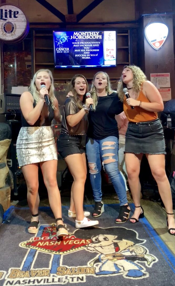 Kelly_Meyer_'s tweet photo. Enjoy these pics of my pals and me crushing our karaoke rendition of COUNTRY ROAD https://t.co/5z2LrlHdnj
