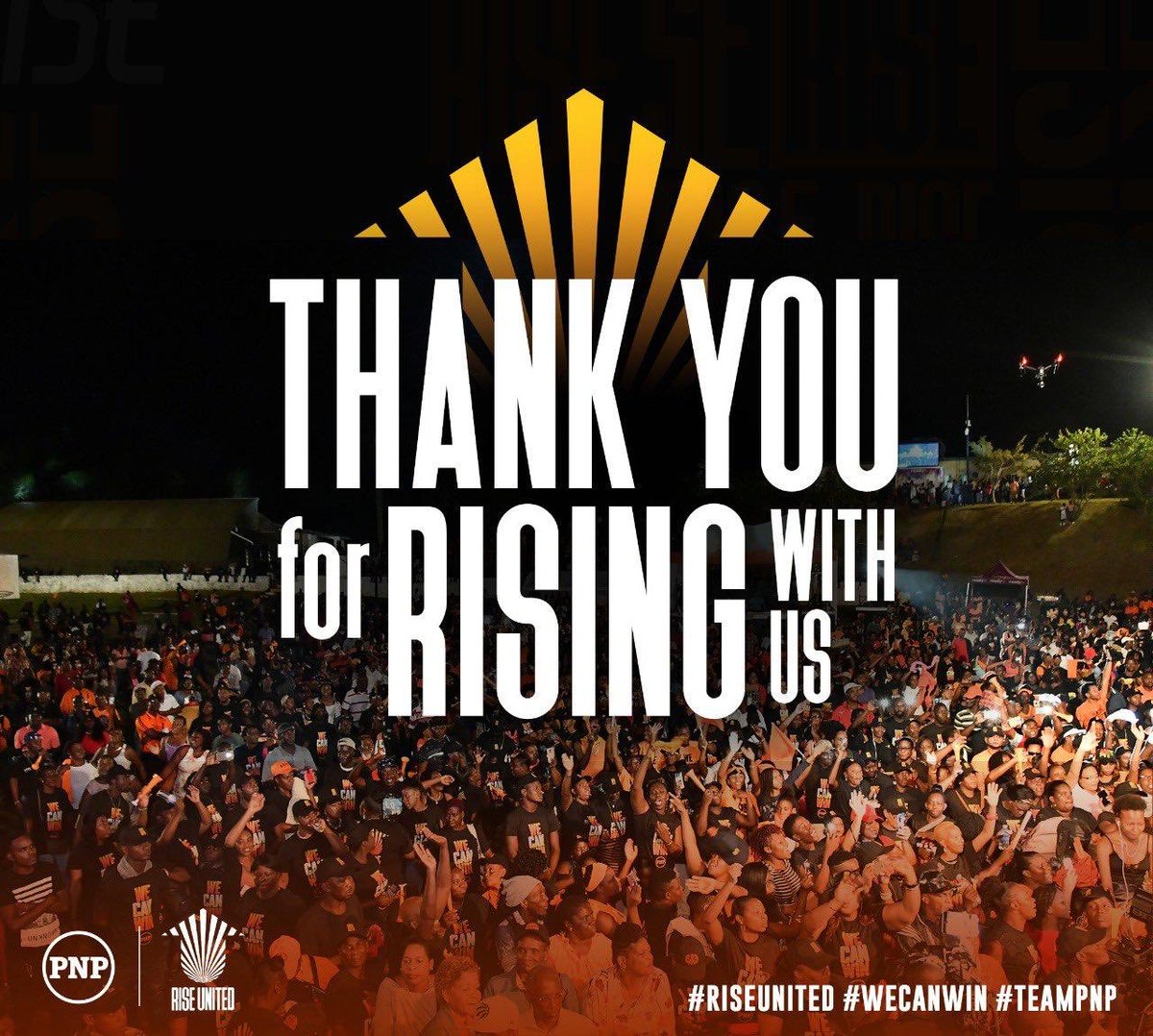PeterBuntingja's tweet photo. A movement! Thank you from the bottom of our hearts! You defined #Risingtotheoccasion! #riseunited #teamPNP #PNPRising https://t.co/YRqmcABrUT