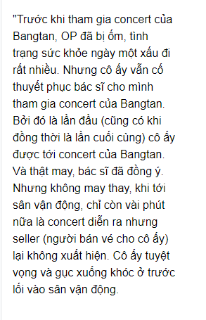LinhPu1310's tweet photo. [FANACC] 190716 | ARMY LUÔN ĐOÀN KẾT VÀ HỖ TRỢ CHO NHAU
(ARMY nên đọc bài viết này)

OP là một ARMY người Nhật đã tham gia concert của BTS bên Nhật vào vài ngày trước. Nhưng có câu chuyện rất cảm động đã xảy ra với OP:

#BTS #MGMAVOTE @BTS_twt https://t.co/y6gjqkpvd2