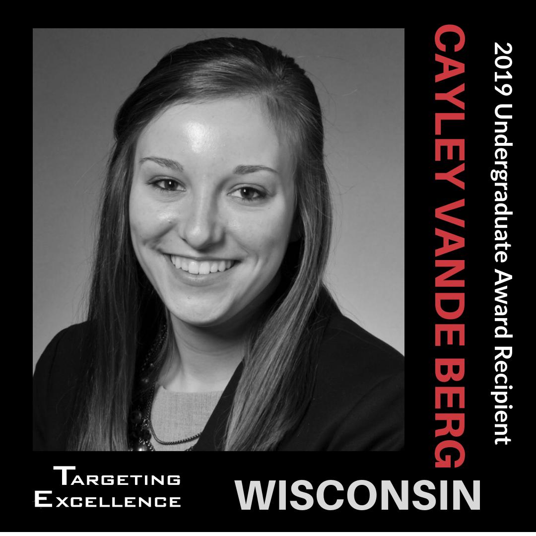 TargetingExcel's tweet image. Congratulations Cayley Vande Berg on your 2019 Targeting Excellence scholarship! We are so proud to help you with your future in agriculture. #targetingexcellence #americaneedsfarmers #Dairy
