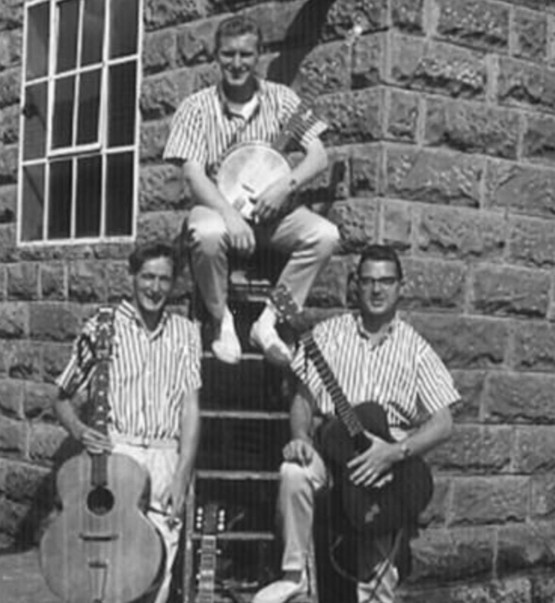 GayleForster's tweet photo. @alfiejoey @bbcnewcastle My Dad Wes White (centre) famous art of The Coachmen. Number 1 in charts in Kenya 1960s with cover of Blowing in The Wind when based there with RAF. Beatles and Stones no 2 and 3, due to whole base buying the single! Reformed 56 years later. My Hero! https://t.co/g6cbsGDb8L