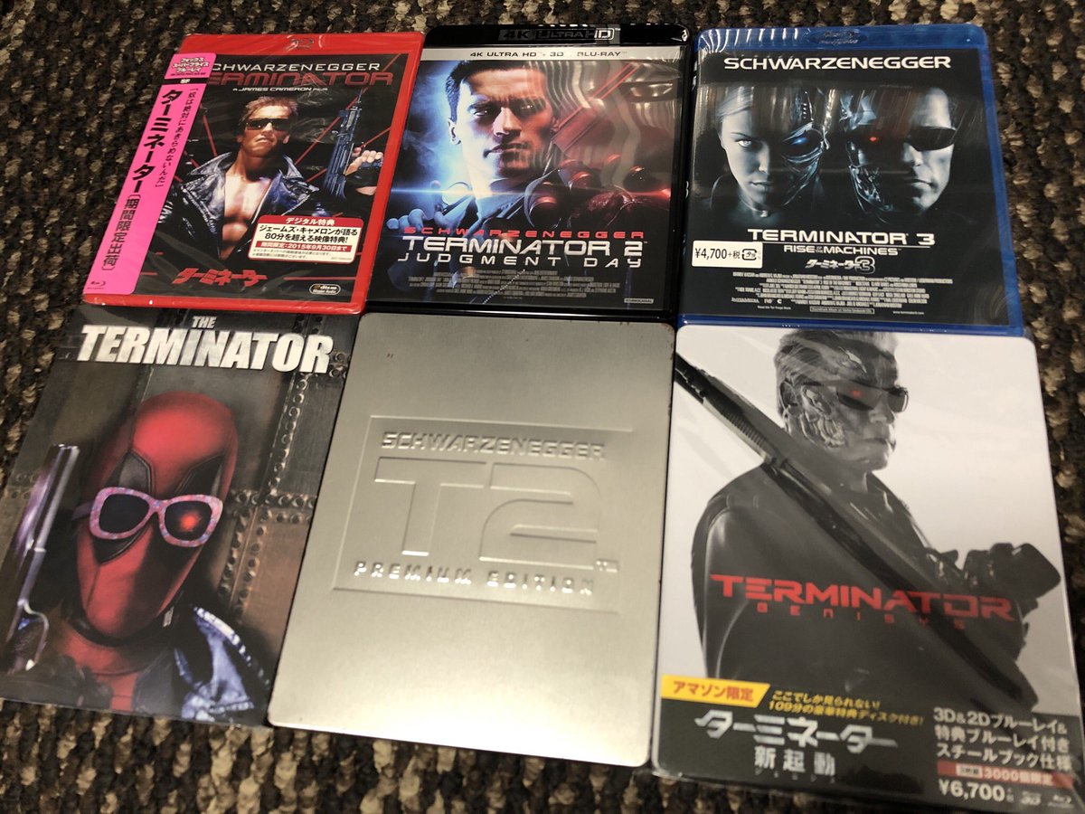 黒金蛙 A Twitteren ターミネーター シリーズ Blu Rayでコンプしましたッ ニュー フェイト も楽しみッ スチールブック Steelbook 映画好きと繋がりたい 映画好きな人と繋がりたい