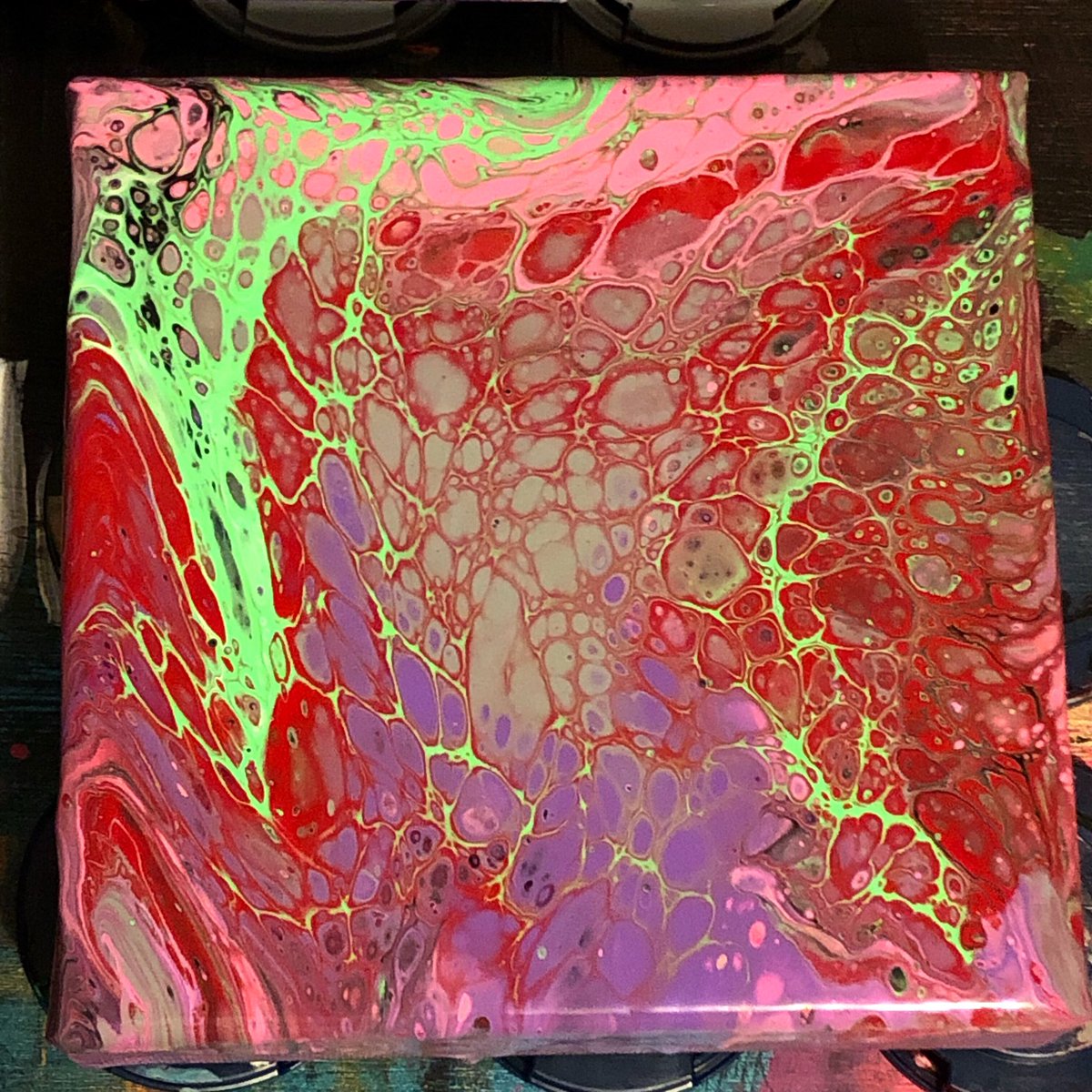 kdotzhyprgrafia's tweet photo. pouring out my heart. like i do. (6” x 6”) #art #artist #inthestudio #painter #painting #passionfruit #poet #lover #muse #specificpalette #abstract #taketheheart #liquidart #pourpainting #fluidpainting #levelup #grow https://t.co/XzggyDUp0j