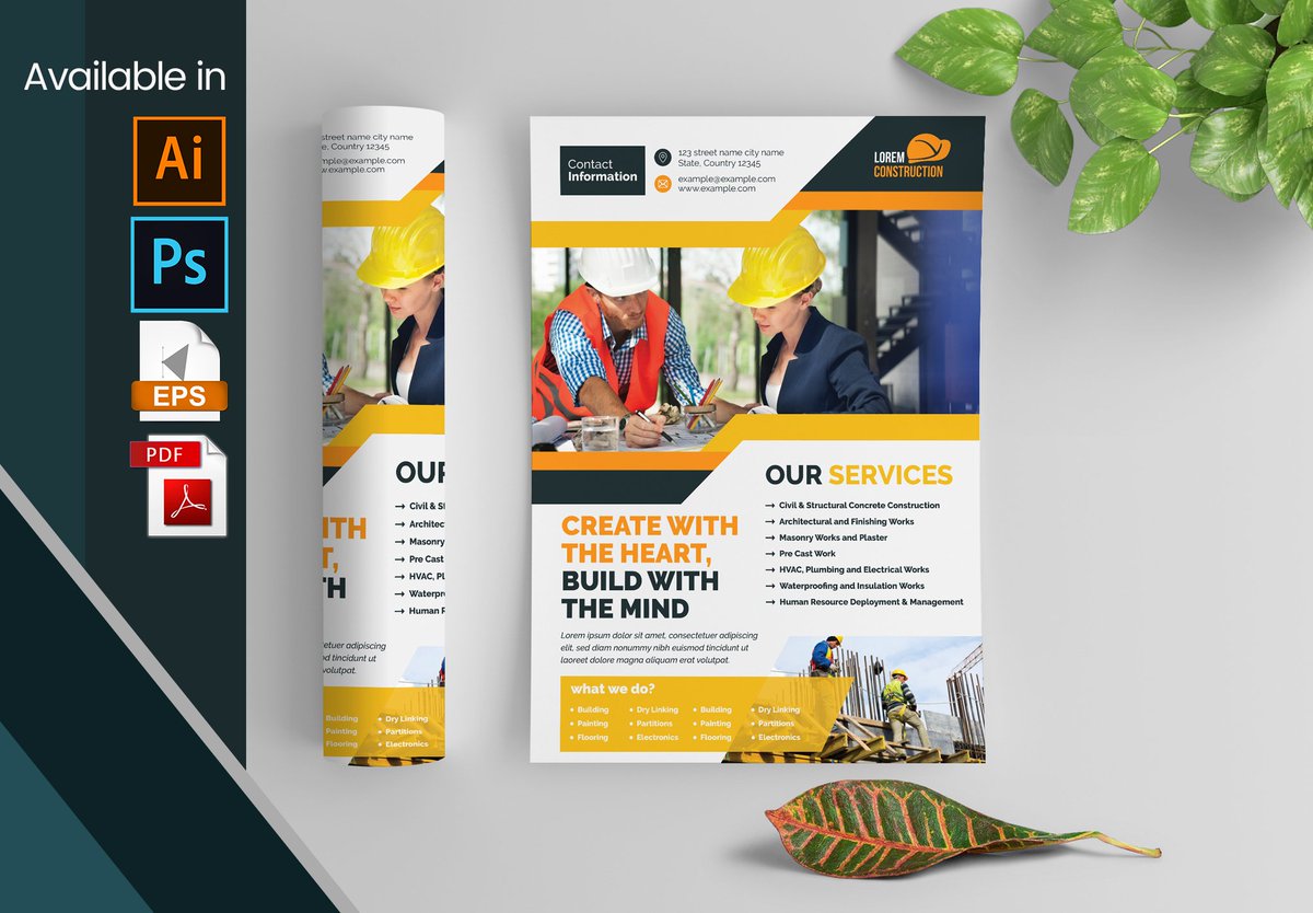 Cristalpioneer's tweet photo. Check out Construction Flyer by @Cristalpioneer https://t.co/g7gPz5Hmgm
#constructionflyer #handyman #painter #flyer #template #digital #engineering #worker #graphic #design #illustrator #vectorflyer #construction #requirement #flyers #psdflyer #photoshopflyer #construct https://t.co/OcFuknPMCV