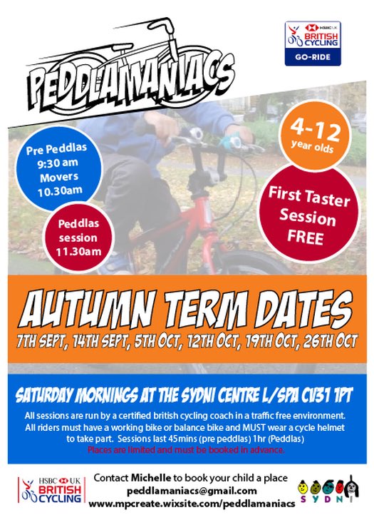 New term dates for septmeber - comtact now to book your child a place #kidsonbikes mpcreate.wixsite.com/peddlamaniacs/…