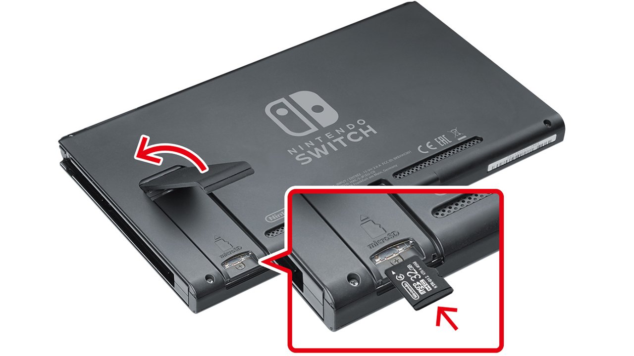 任天堂サポート Nintendo Switchの本体保存メモリーが足りなくなった 場合は 別売のmicrosdカードをご使用ください Microsdカード差込口の場所は Switchの本体背面 テーブルモード用のスタンドの下に隠れています T Co 7a1hpnt2g1 T Co
