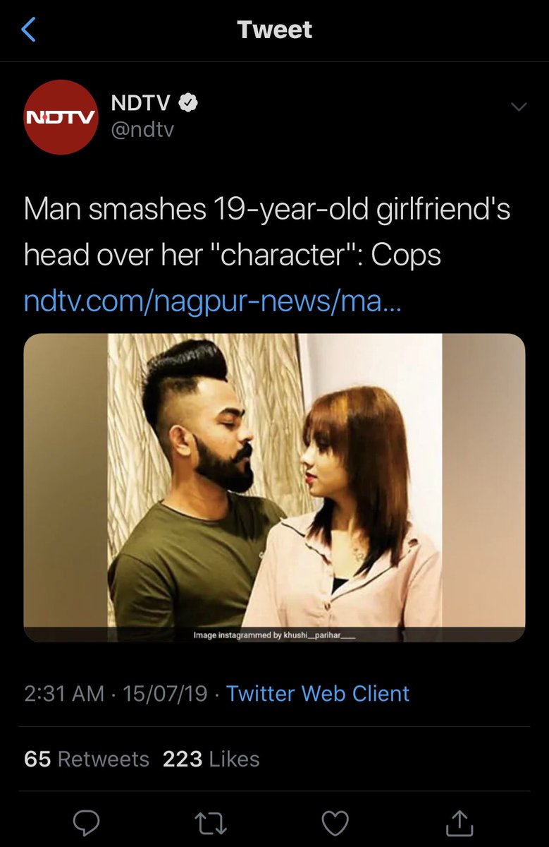 ShefVaidya's tweet photo. Pic 1 - @ndtv when a Muzlim is a victim of a crime, Pic 2 - @ndtv when a Muzlim is the perpetrator. Because, shhh, secularism!! https://t.co/YkSMdykb3M