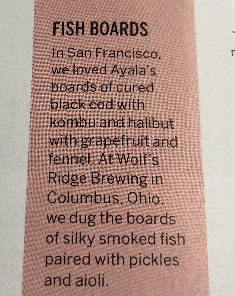 Congrats to @WolfsRidgeBrew on their mention in @foodandwine! #cbuseats #wolfsridge #cbusknowsfood