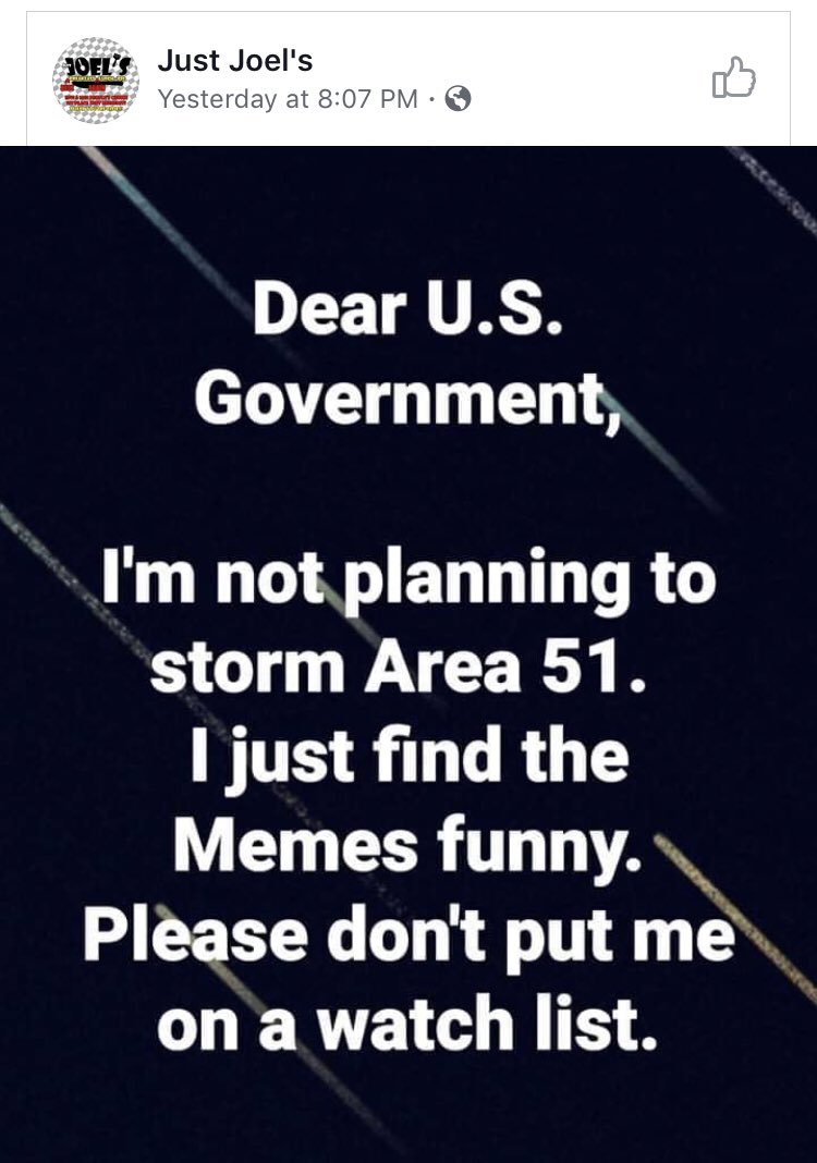 CastellKim's tweet image. #Area51 #aliens #notgoing #funnymemes