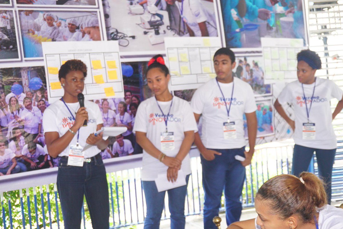 VeranoInnovador's tweet photo. Grupo: #LosLeones
Idea desarrollada: Fármaco
Estos #FuturosInnovadores desarrollaron un proyecto para crear un fármaco a partir de la tripa de Auyama para combatir la ameba.
#FuturosSTEM #VeranoInnovadorSD #ONAPIpromueveInnovación #ONAPIpromuevePI #STEM #CVI2019 https://t.co/UQQ6i40ENx