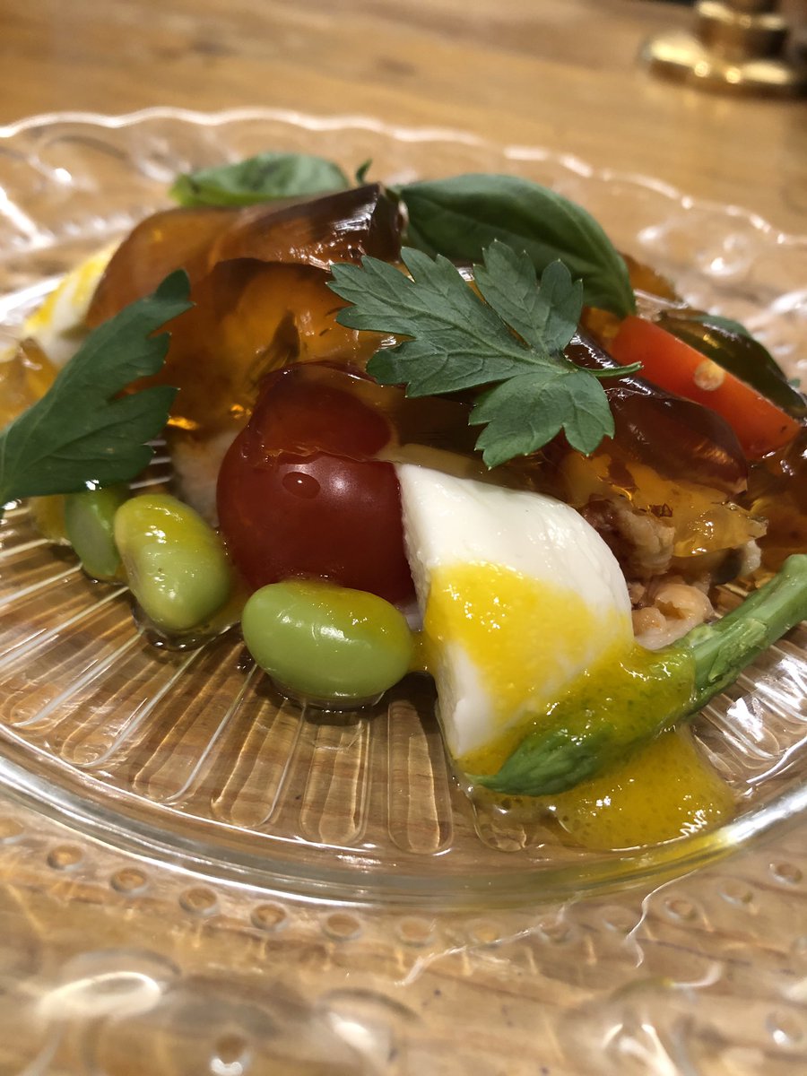 Brasseriemugi3 リアルタイム料理教室 オマール海老の アスピックゼリー フレンチ 三島