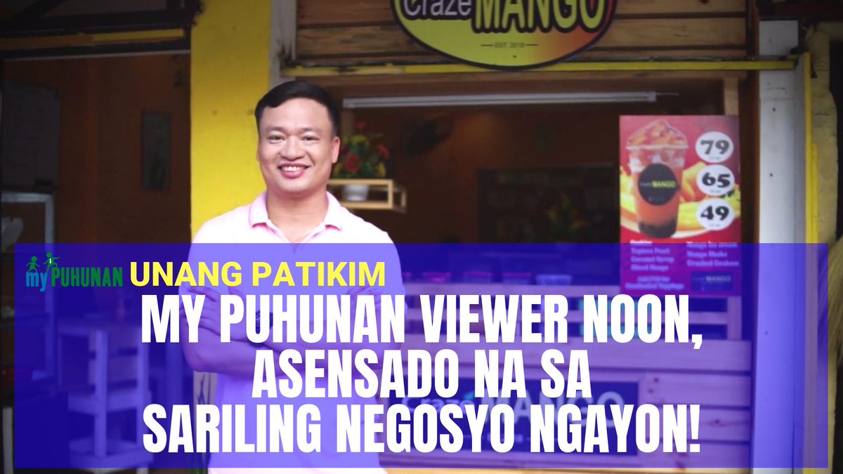 MyPuhunan's tweet photo. @DZMMTeleRadyo @bandila @iwant @TFCOnlineOfcl #EpisodeHighlight: Masugid na tagapanood ng #MyPuhunan si Gio Esta. Kaya naman nang maisipang magnegosyo, ginamit niya ang mga natutunan para sa sarili niyang mango shake business na ngayon ay nagbibigay na sa kaniya ng bigtime kita! | FB Link: https://t.co/LJRowBA0Xb https://t.co/JtsdLpJOqX