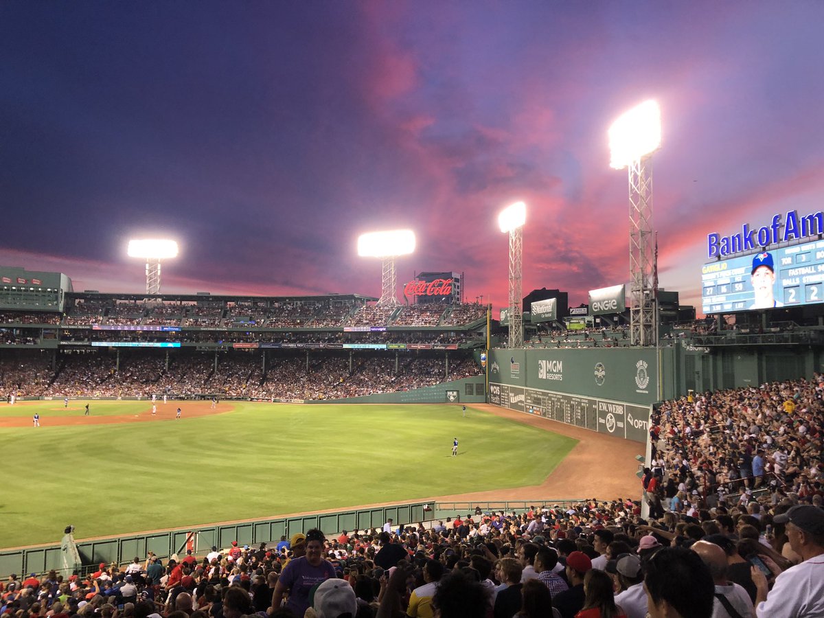 Awesome time at Fenway tonight celebrating our state championship!! Thank you for having us <a href="/RedSox/">Red Sox</a>