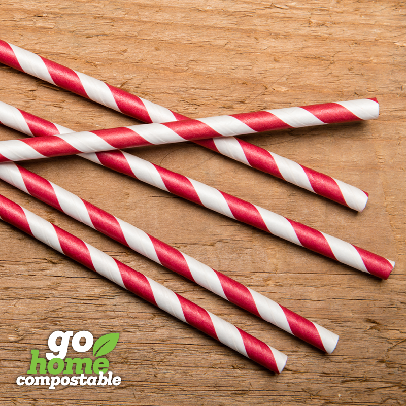 These fun paper straws are 100% compostable so you can enjoy your favourite juice, cocktail or bubble tea without worrying about their environmental impact! See bit.ly/EnviroStraws