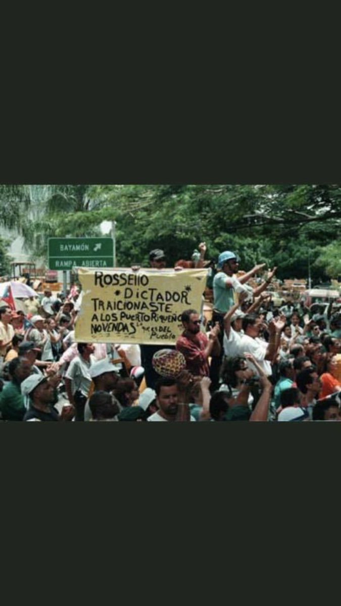 Aquel que no conoce la historia... Está condenado a repetirla! Roselló Padre como Gobernador... 
Julio 1998