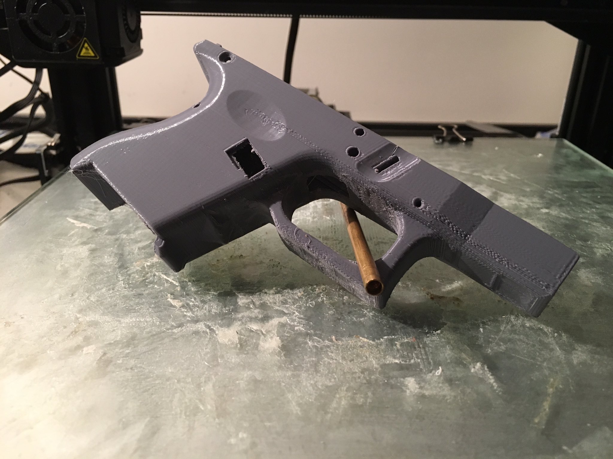 3D printed Glock 26 Gen 3 frame.