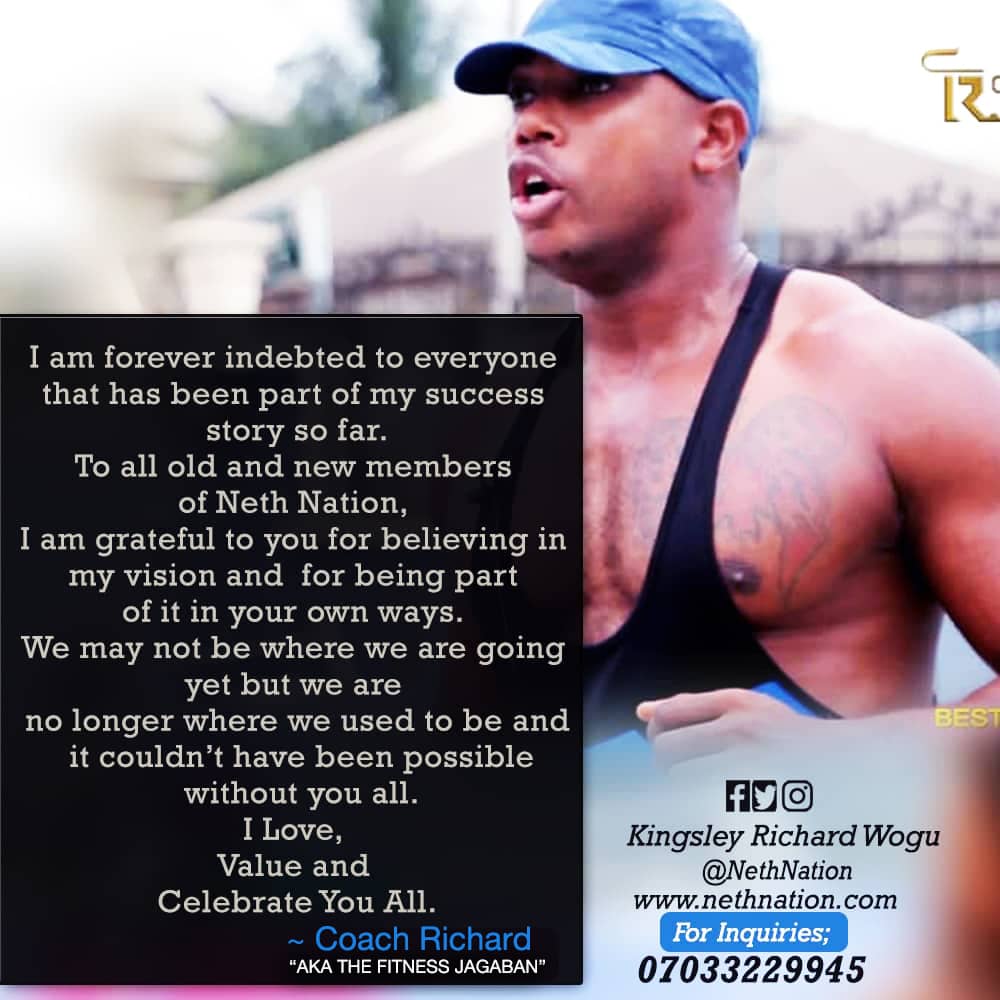 wogu_eric's tweet photo. In life, never give up in your dream/aspirations.

When we were kids, I watch him at the family house when he was always using the local gym made with cement, sand and chippings but today his dream and aspirations has given him a name  called " THE FITNESS JAGABAN " https://t.co/0Zq5w1suH5