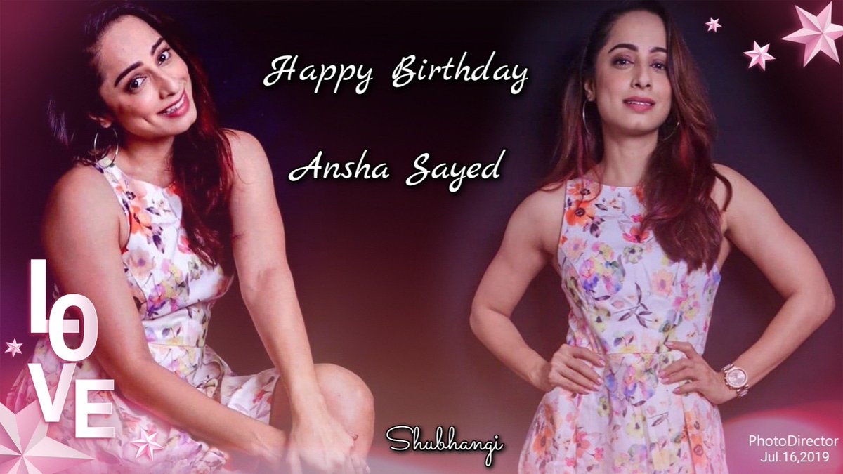 Wish you many many happy returns of the Day <a href="/iamansha/">anshasayed</a> ma'am 🎂😍
...
Keep smiling, stay happy and healthy 😊😍😍 May God bless you always 🤗🤗🤗 
...
Love you ma'am 😘😘😘
...
#HappyBirthdayAnshaSayed #Purvi #CID #Minakshi #CIF