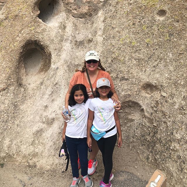 SusieDealmaker's tweet photo. Having fun with my girls at Bandalier National Monument.  We had great guides who told us all about the Pueblo and even a  quick rain to cool us off.  #summervacay #bandaliernationalmonument #cliffdwellings https://t.co/VQwnQzvnL7 https://t.co/BGGzeWE9ah
