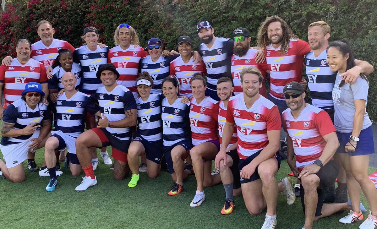 Grateful to play Rugby 🏉 for the first time in 25 years. Gassed to play w/@phaidraknight @ToddsClever & many more iconic @USARugby players. 🇺🇸🏉👍 SO.MUCH.FUN. @USAWomenEagles #SuperSeries2019