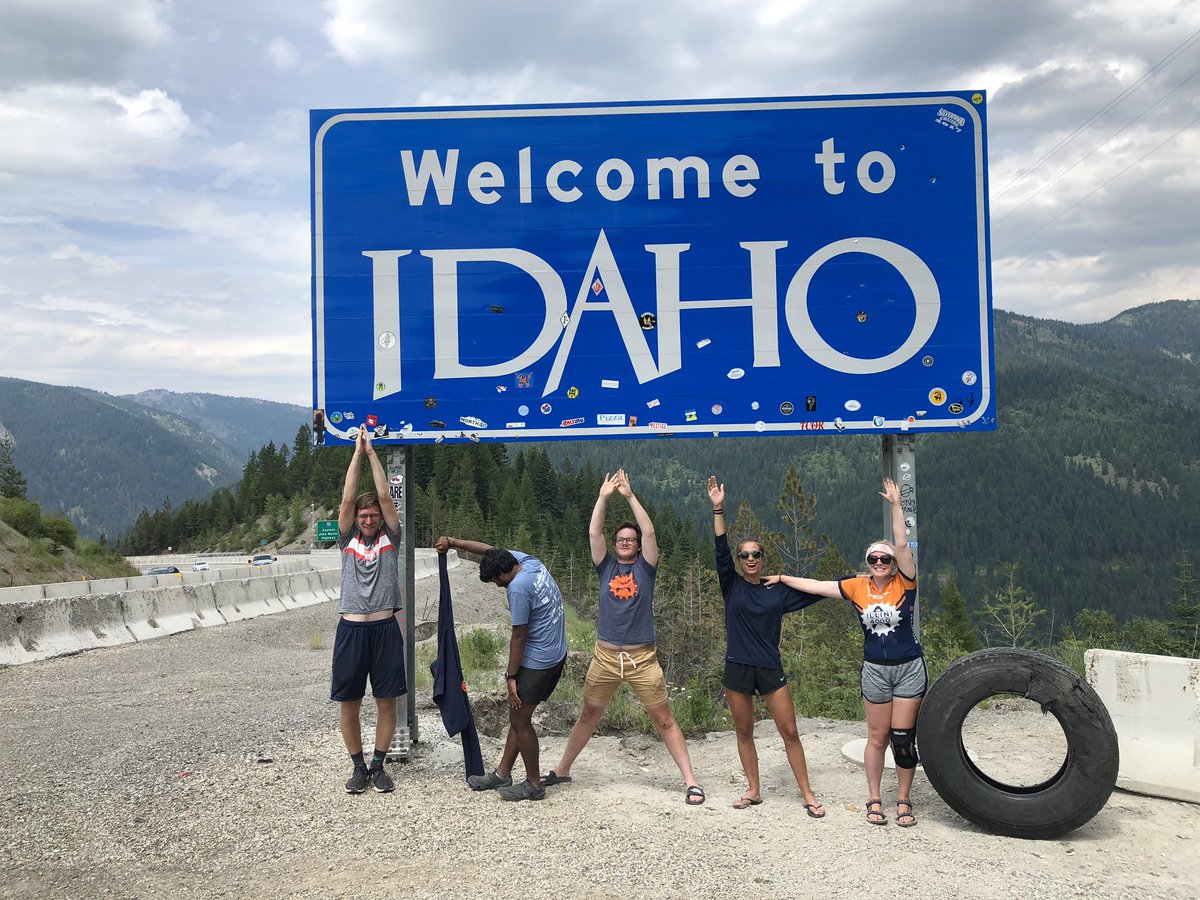 illini4000's tweet photo. Day 59: Another day of gravel roads, mountain views, and living the dream #idefeetcancer #i4k #2019bikeamericateam https://t.co/ldqNyR7gku