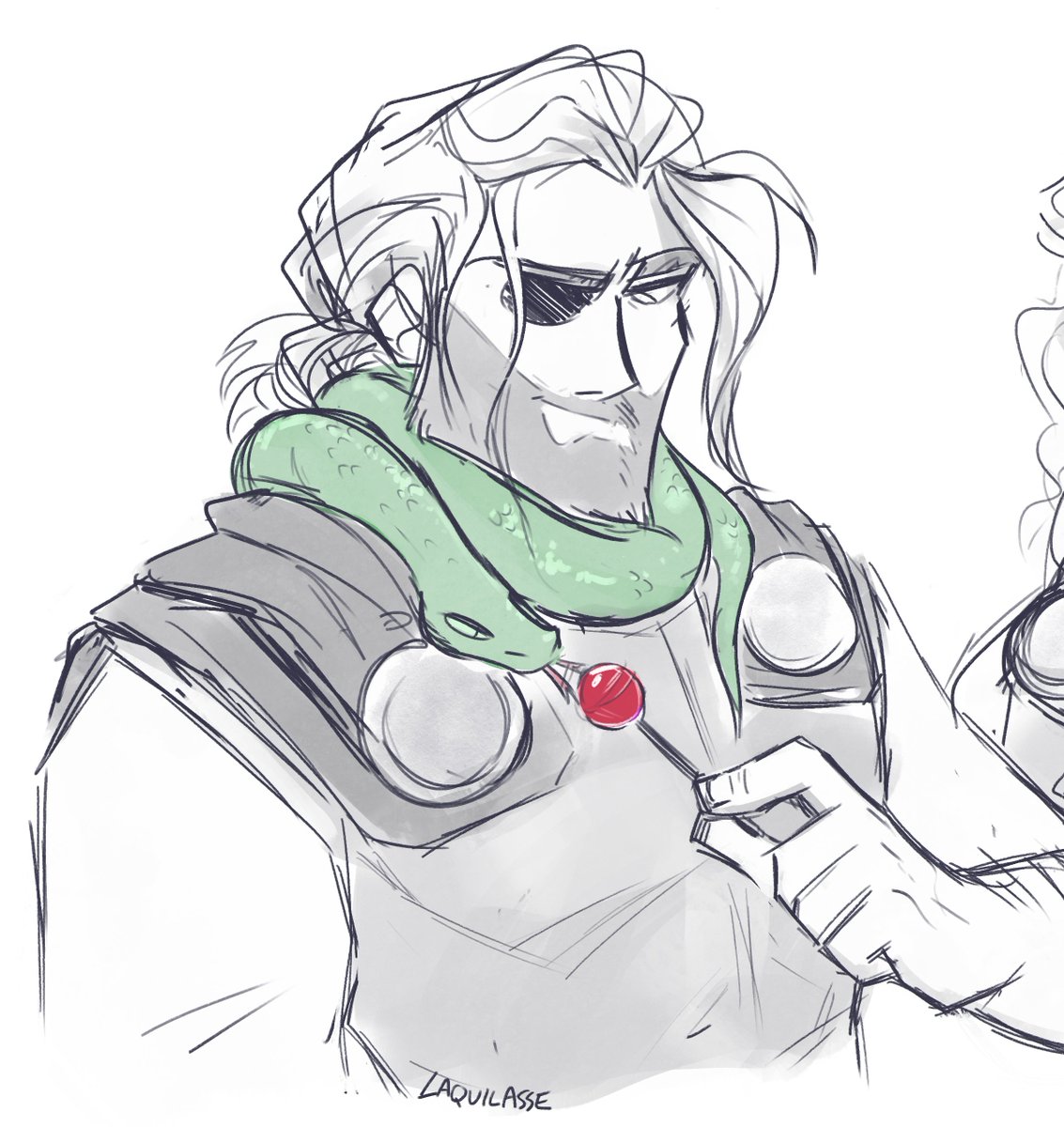#thor hanging out with some completely totally normal animals 