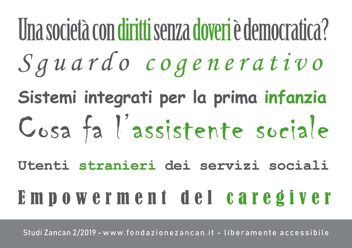 L'intera rivista è scaricabile gratuitamente al link shop.fondazionezancan.it/product/studi-…