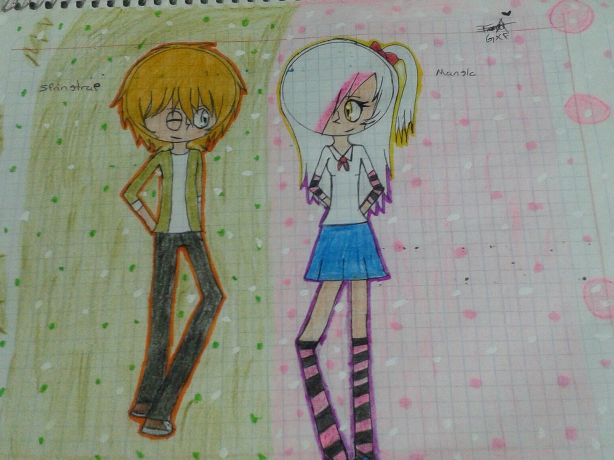 <a href="/EddoSaster/">miau</a> hola amiga soy de México jeje ise un dibujo para ti es mangle y springtrap tal vez no soy buena dibujando pero te gustara le ise un peinado a los dos para que te inspire para tu nuevo capítulo que aras #FNAFHSZ3RO #FNAF #FNAFSH