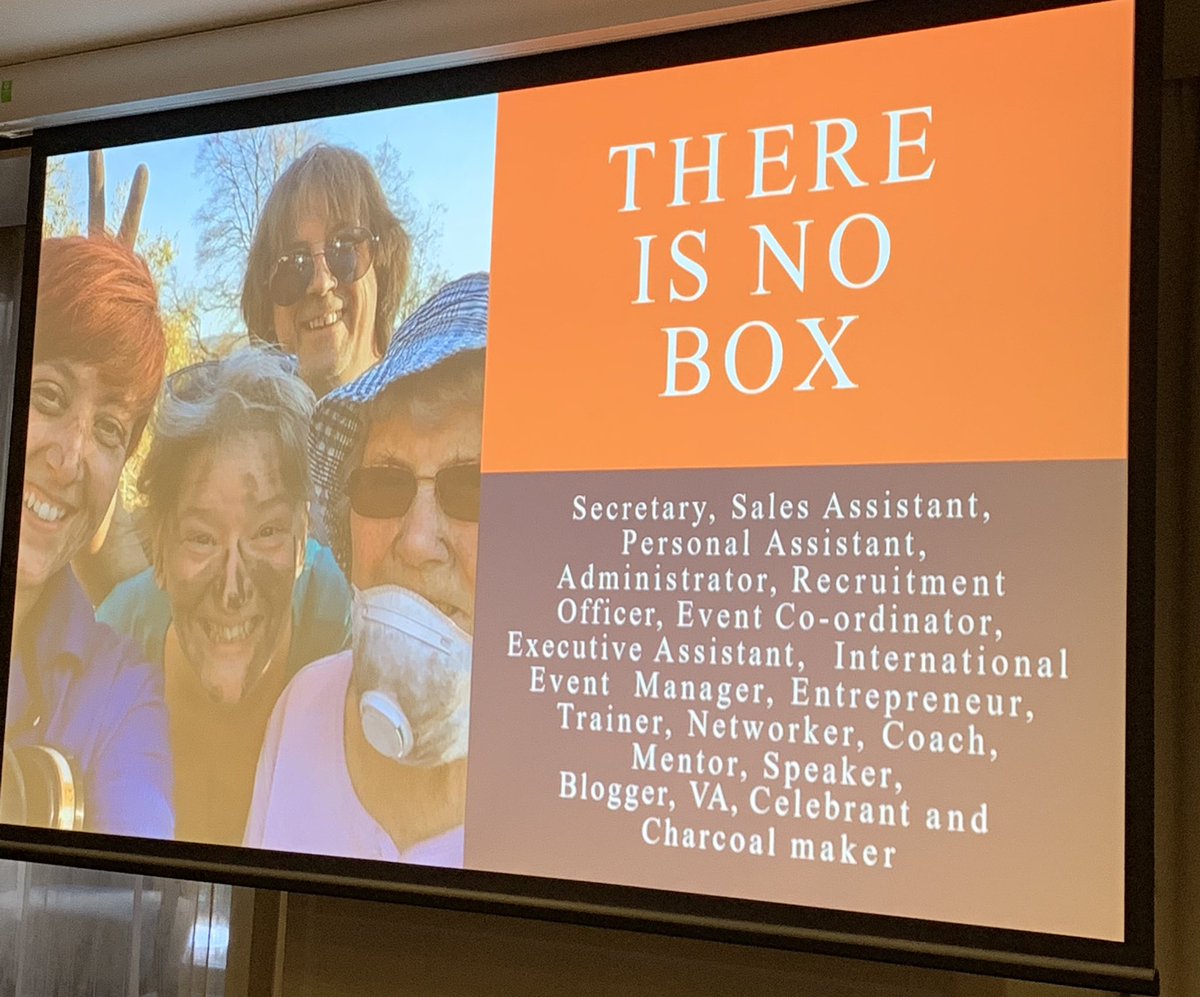 There is no box! #officeprofessionals #execseclive <a href="/lucybrazier/">Lucy Brazier OBE</a> #aiopnsw #strengthinourconnections 
Own your role! Own who you are! Step out of the box you’ve put yourself in! @DinahLiversidge