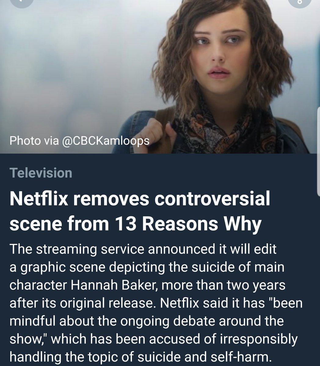 Netflix cuts out '13 Reasons Why' controversial suicide scene amid pressure