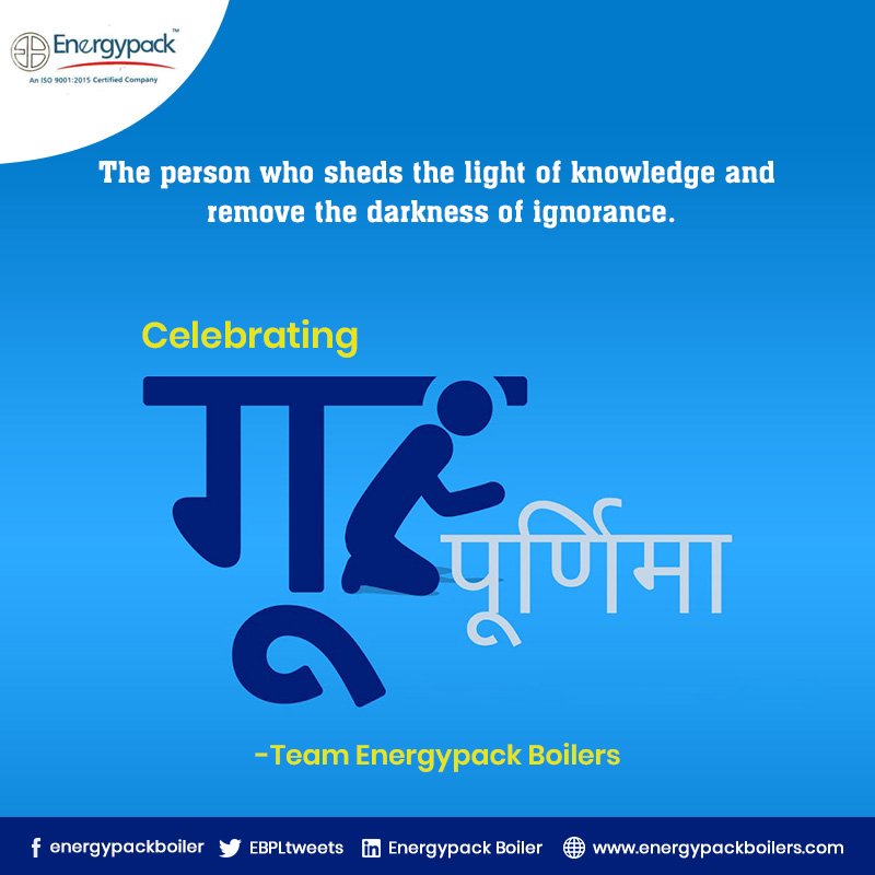 EBPLtweets's tweet photo. Celebrating Guru Poornima with deep devotion and pay tribute to all your gurus for their roles in your life.
#Energypack #EBPLproducts #EBPL #GuruPurnima2019 #GuruPurnima #गुरुपूर्णिमा #Gurupoornima #Guru_Purnima https://t.co/QfCqPbuJWE