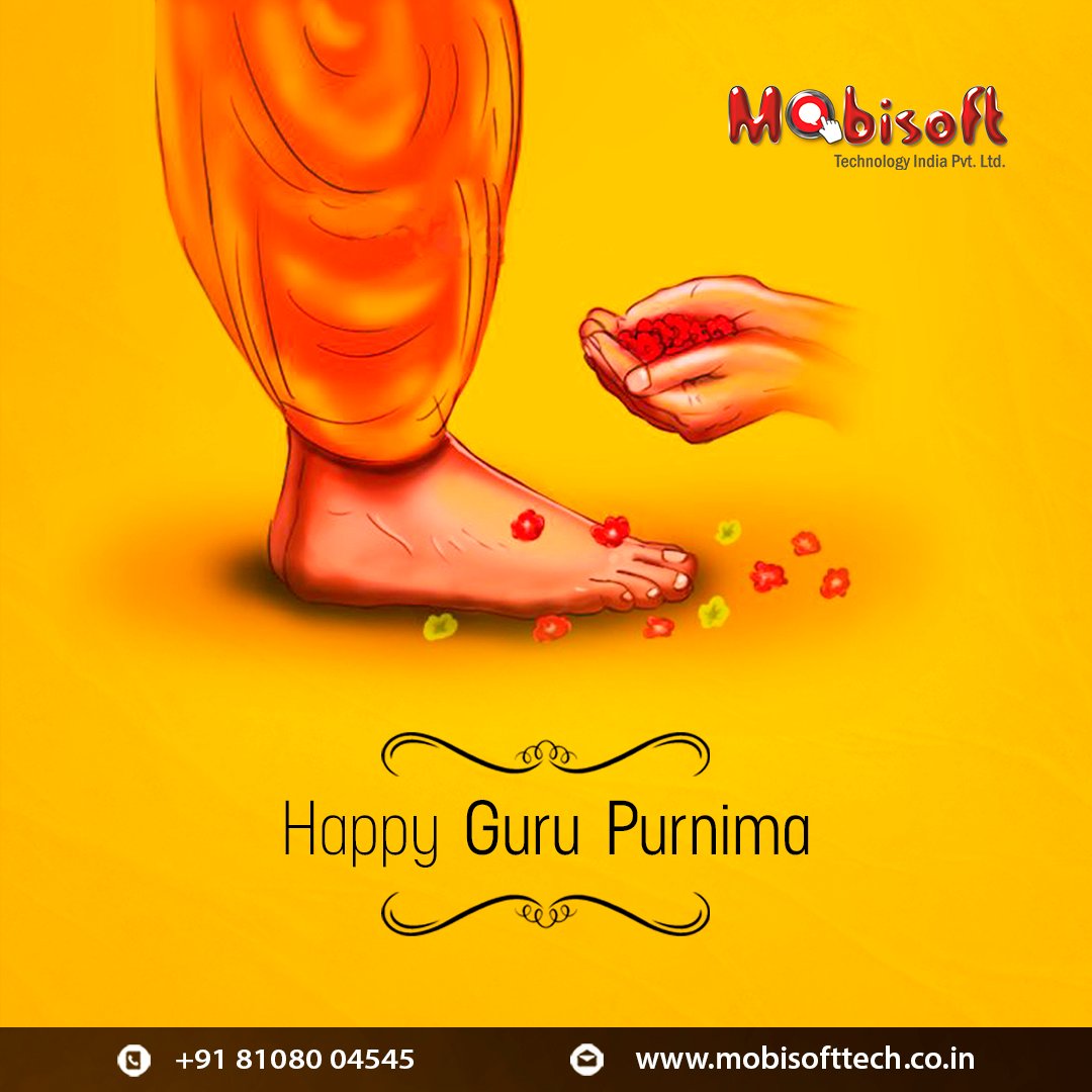 mobisoftindia's tweet image. A guru guides us to the spiritual path of wisdom, light, and knowledge which mold us to become a better version of ourselves. On this special occasion of #Gurupurnima, may his blessings will always bestow upon us.🙏🙏
.
.
.
 #HappyGuruPurnima #MobisoftTechnology #GuruPurnima2019