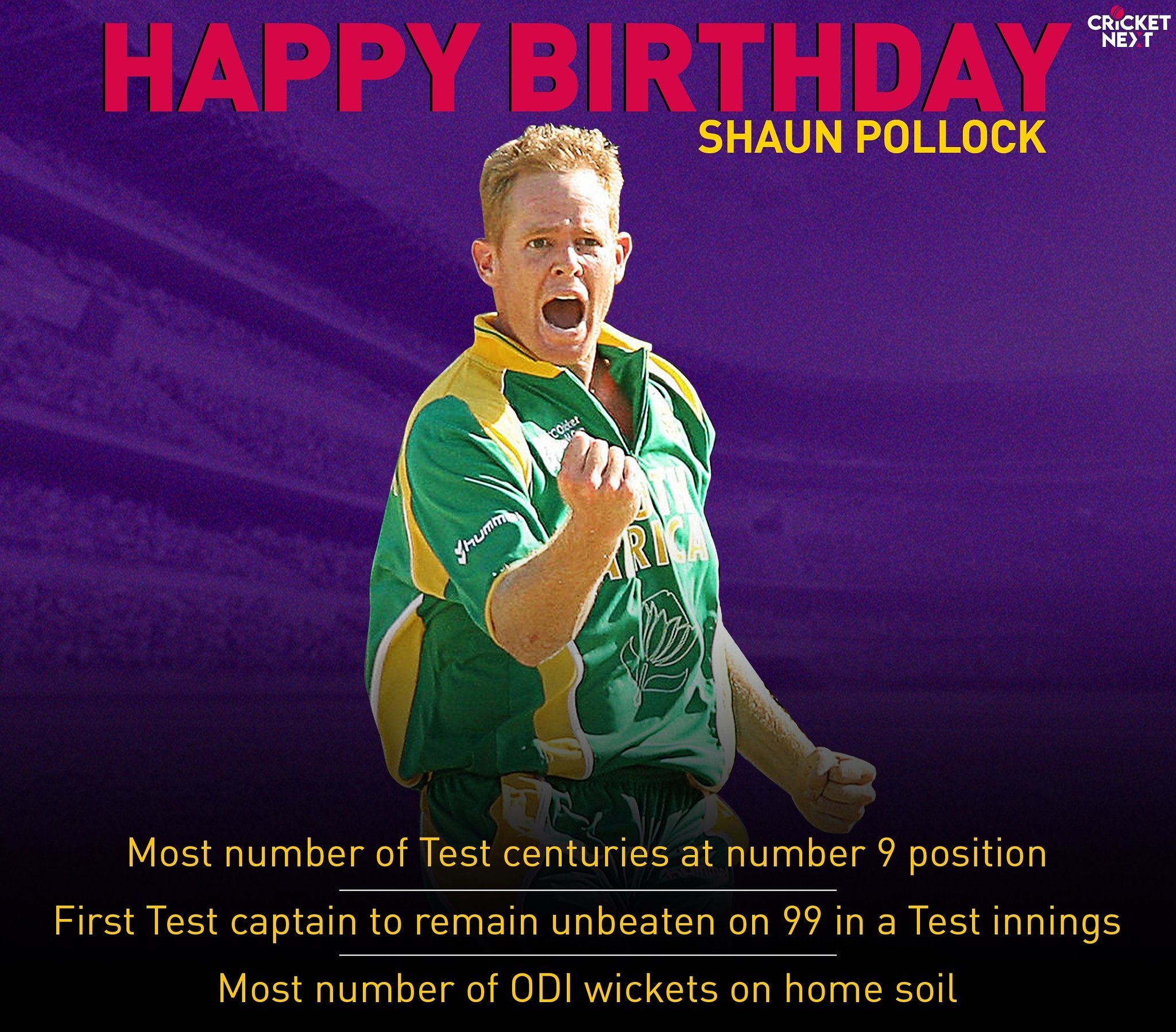 Here\s wishing one of South Africa\s greatest ever cricketers, Shaun Pollock, a very happy birthday 