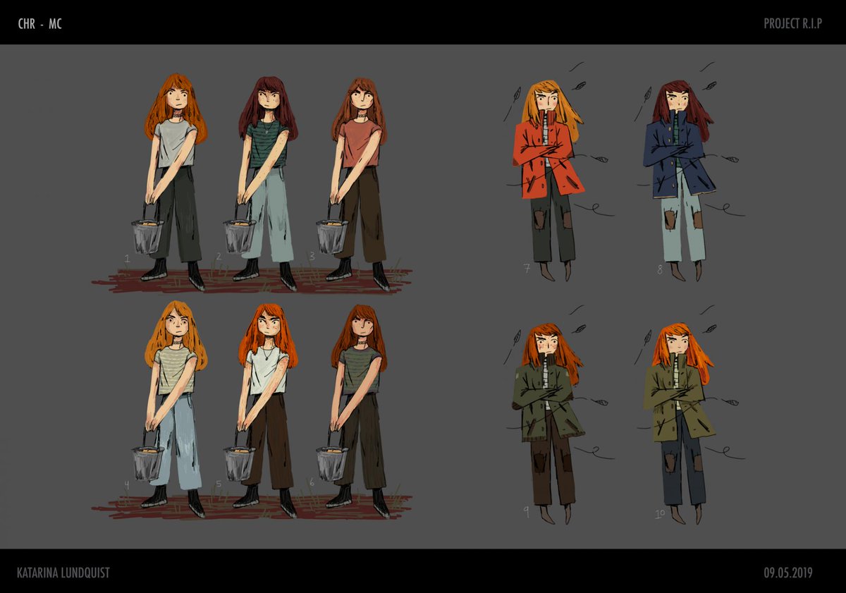 @ohdearlordie YO! My name's Katta and I love everything character based 8^) 
Cute, cartoony &amp; clothes are also right up my alley ?
Portfolio: https://t.co/gMeIsYBng6 