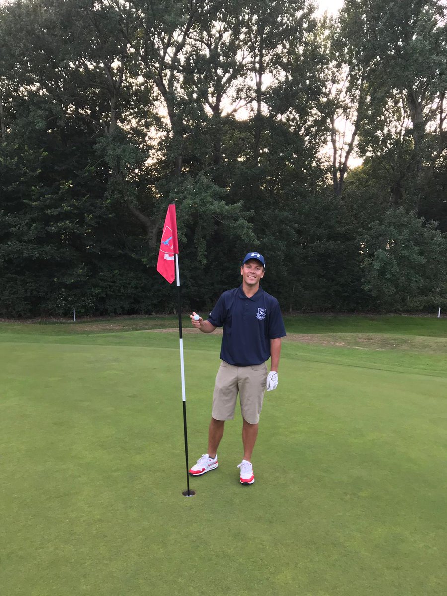 Huge Congratulations to Gareth Betts , Who Got a HOLE IN ONE  on our 17th Hole last night .  It was the Cockerill Cup Semi Final vs Staining &amp; meant his group went one up in the match in a fantastic 3 1/2 - 1 1/2 win for the Handicap Team ! 
Well Played Gareth 🏌️‍♂️🎯 !! #holeinone