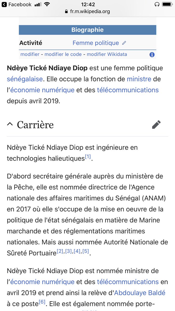joinjfd's tweet photo. Ndèye Tické Ndiaye Diop, Ministre de l'Économie Numérique et des TIC du #Sénégal, a désormais sa page @Wikipedia grâce à #NoircirWikipedia et Ivonne González 🌍
Revivez son intervention à la #JFD19 #Afrique ➡️ https://t.co/CXDI7vflgi
#JFDStories
📲 https://t.co/TpLk2pMq2T https://t.co/vFifiIKEWG