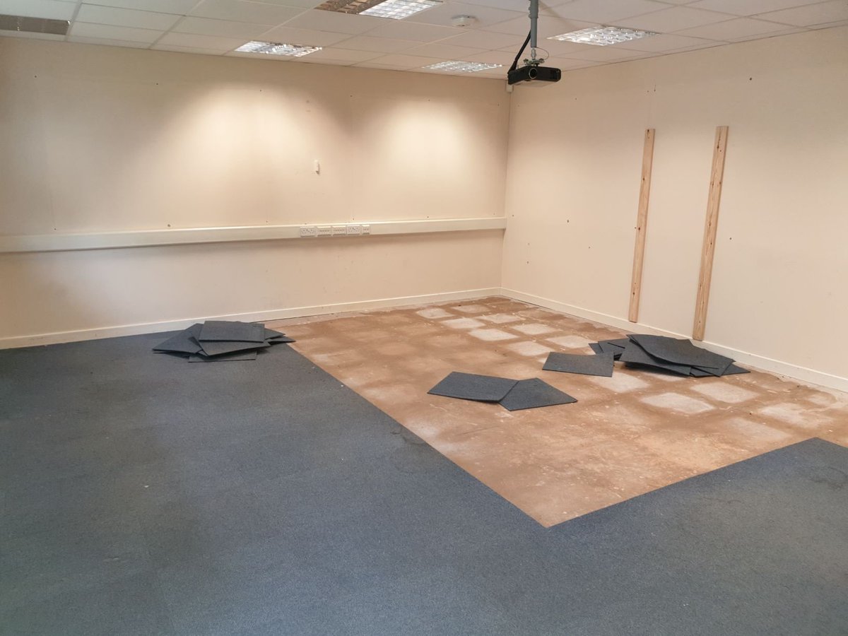FortemSolutions's tweet photo. Our @MidlandHeart team have started their community project, as they're turning the IT suite at @HCCAHolbrooks into a multi-function room. Special thanks to @TravisPerkinsCo who supplied the materials #PeopleWhoCare https://t.co/UIJz06cwhL