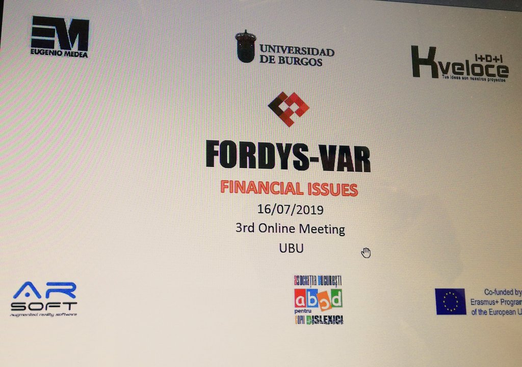 fordysvar's tweet photo. We continue working hard on the #Fordysvar project #Dyslexia #VirtualReality #ErasmusPlus #MyErasmusPlus

cc @UBUEstudiantes @sepiegob
@actualidadUBU
@victorabella @soniarocano1 @vdbenito @vanesausin @dhortiguela1 @rcasadoz @EDINTEC_ubu https://t.co/83A8ZxmJDp