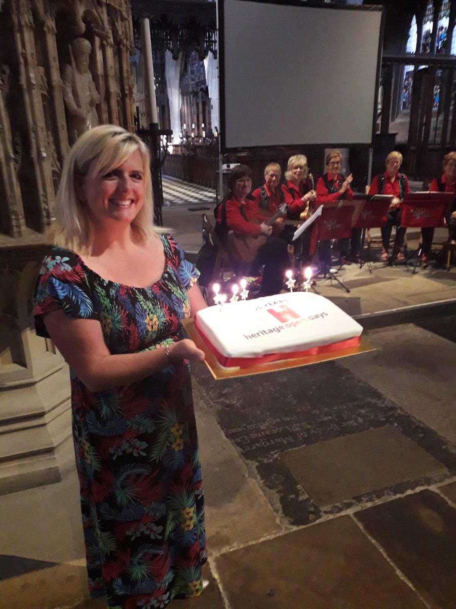 We wished <a href="/heritageopenday/">Heritage Open Days</a> a happy 25th birthday last night in the beautiful surroundings of @stnicnewcastle 
Thanks to all exhibitors and guests, and the lovely ladies of the Silver Stars ukulele group for entertaining us and leading us in a rousing rendition of Happy Birthday!