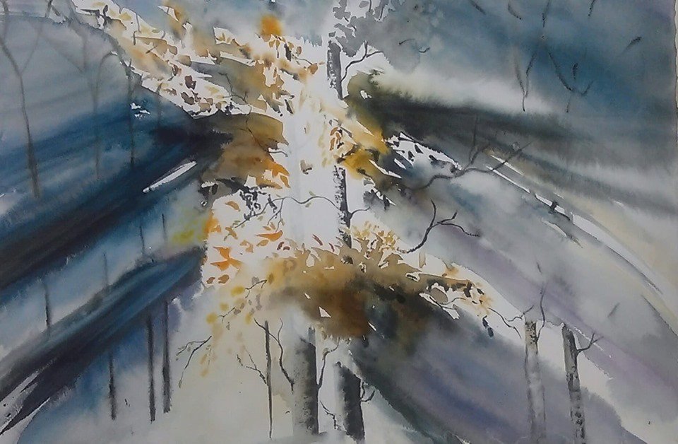 drgudrun1's tweet photo. #art #artists #artoftheday #watercolor #watercolors #akvarell #aquarelle #Reykjavik #Iceland #painting #arthack #forest #fineart https://t.co/qAJkrFKkpn