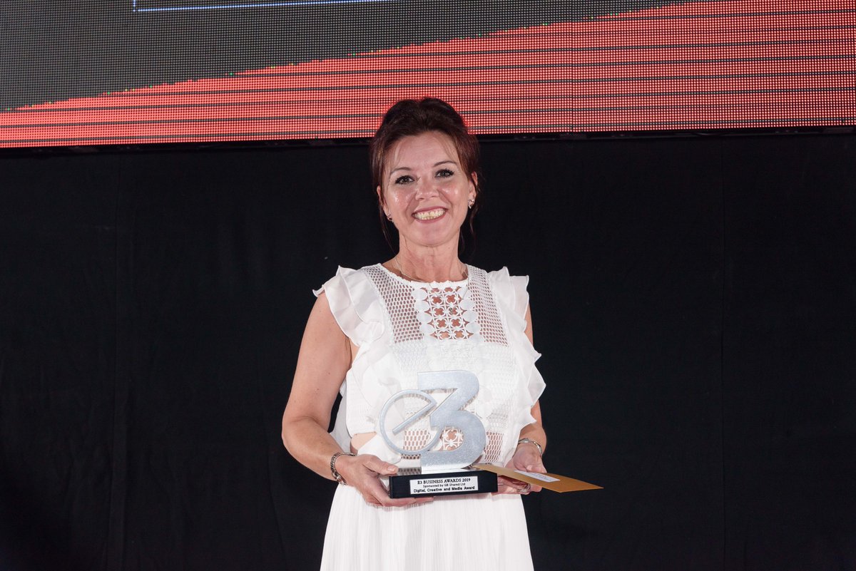 E3Awards's tweet photo. Congratulations to Wrapped UK, winner of the Digital, Creative &amp; Media Award, sponsored by GB Shared #E3Awards19 https://t.co/423ypP40ft