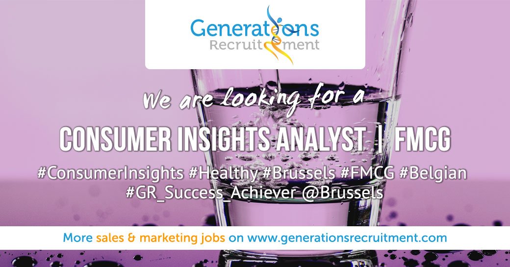 GR_Brussels's tweet photo. We are looking for a Consumer Insights Analyst | FMCG
Apply now! https://t.co/Kk2NhnQTOn

#consumerinsights #healthy #brussels #FMCG #belgian #generationsrecruitment #gr_success_achiever #belgiancompany https://t.co/UGzY3jOYZi