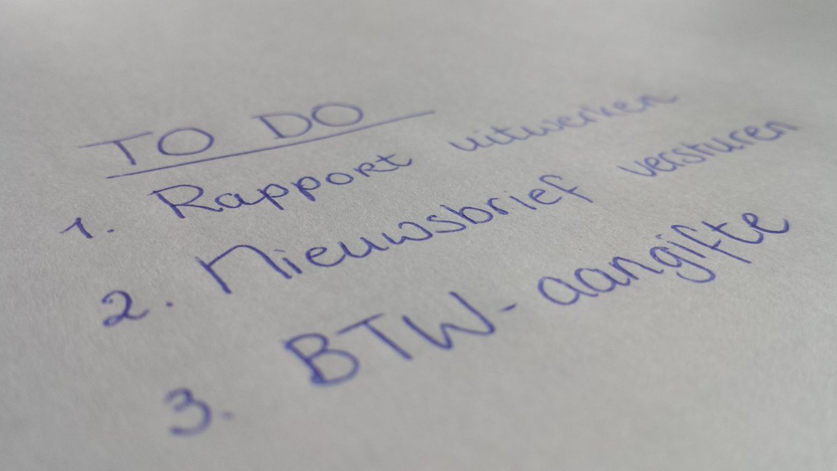 Wegstrepen van je takenlijst, hoe heerlijk is dat? bit.ly/30ttuLk