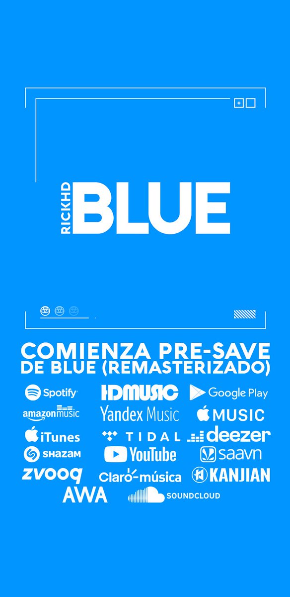 Mi álbum BLUE ya estará disponible muy pronto pero de momento ya comenzó su pre-save para que cuando se publique ya lo tengan guardado, muchas gracias a todos si lo compran o si solamente lo escuchan, o simplemente me apoyan, gracias! #HDFamily