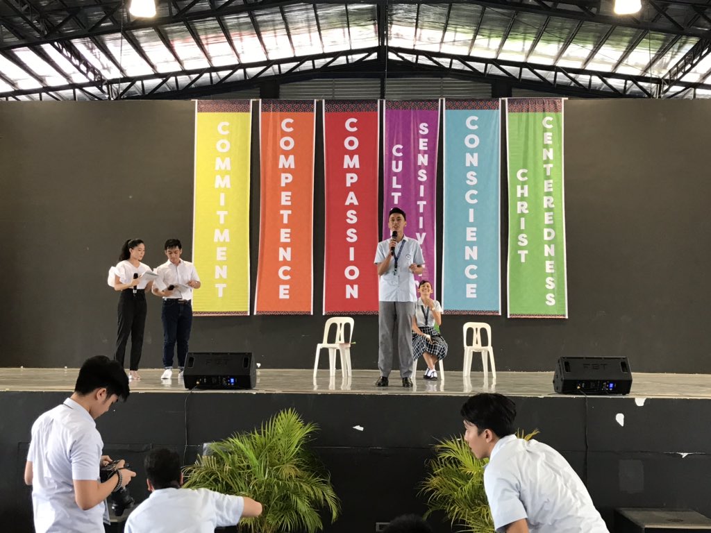 olaaddushs's tweet photo. NH | Pulsong Atenista Student Government Miting de Avance. Different candidates presenting their platforms for their specific position. Vote wisely, Learners! #AMDG #ADDUSHS https://t.co/9FSpEIUXfM