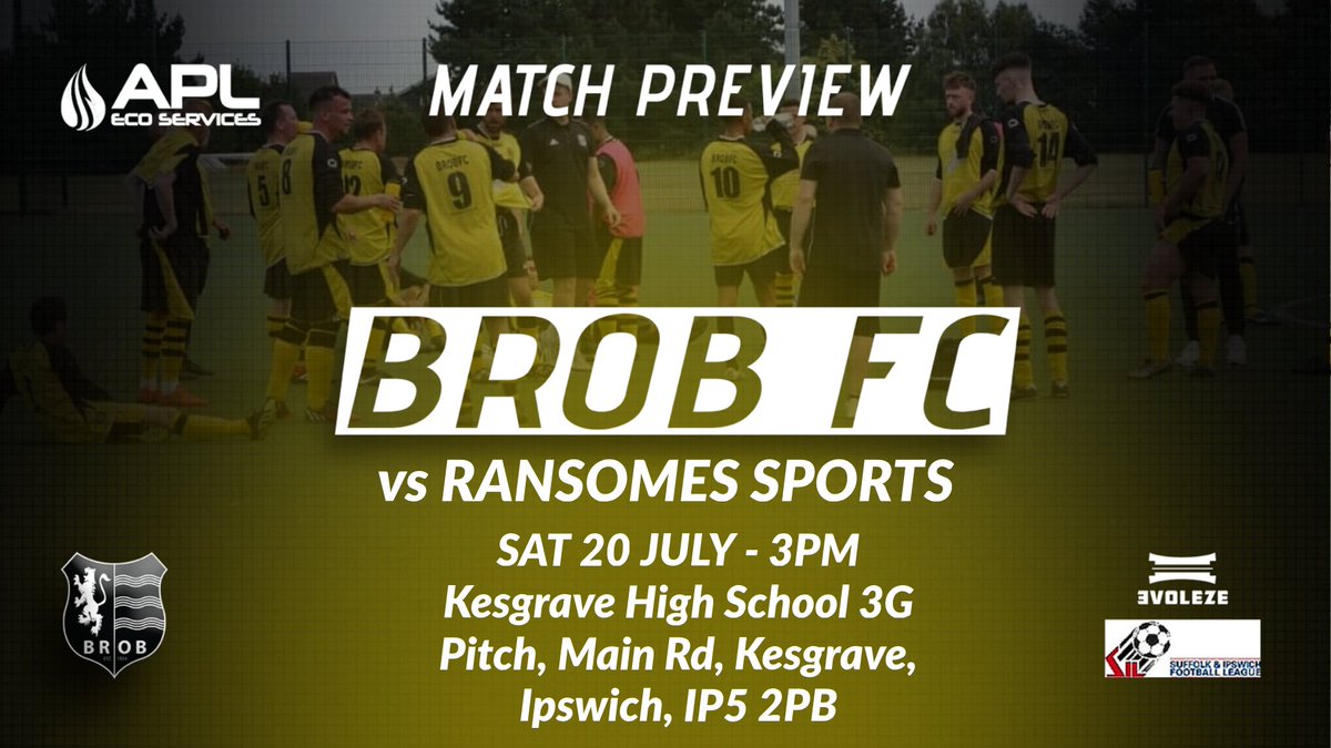 BrobFc's tweet photo. This weekend we play @FcRansomes in the rejuvenated Dave Deacon Memorial Trophy 🏆

Ransomes are a top team so we are sure this will be a cracker!💥

Not to be missed.... https://t.co/jdbggb3SsD